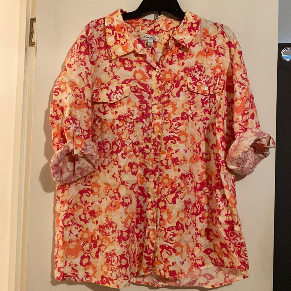 Women’s button up- With matching bracelet..